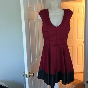 Charlotte Russe red skater dress